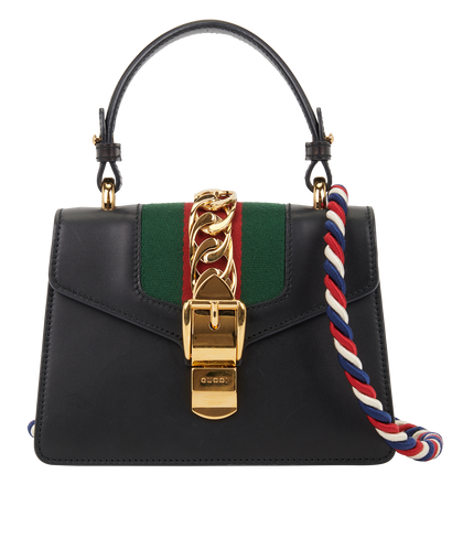 Mini Sylvie Top Handle Bag, front view